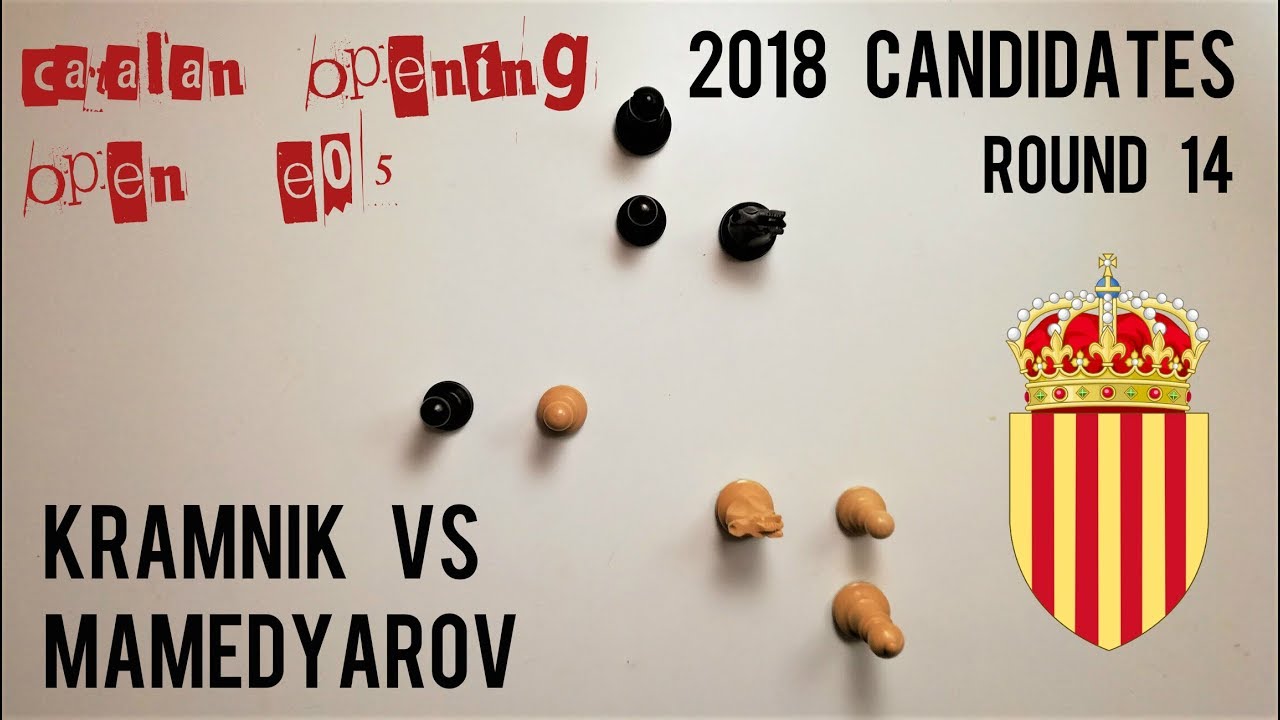 Kramnik and Mamedyarov duel in the Catalan ⎸2018 Candidates, Round 14