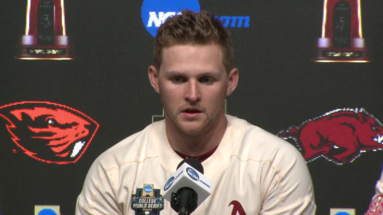 2018 College World Series - CWS Championship Finals Game 2 Press Conference (Arkansas)