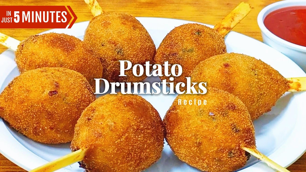 Bakery Style Potato Drumsticks  | Potato Lollipops | Potato Drumsticks Recipe by Home Chef