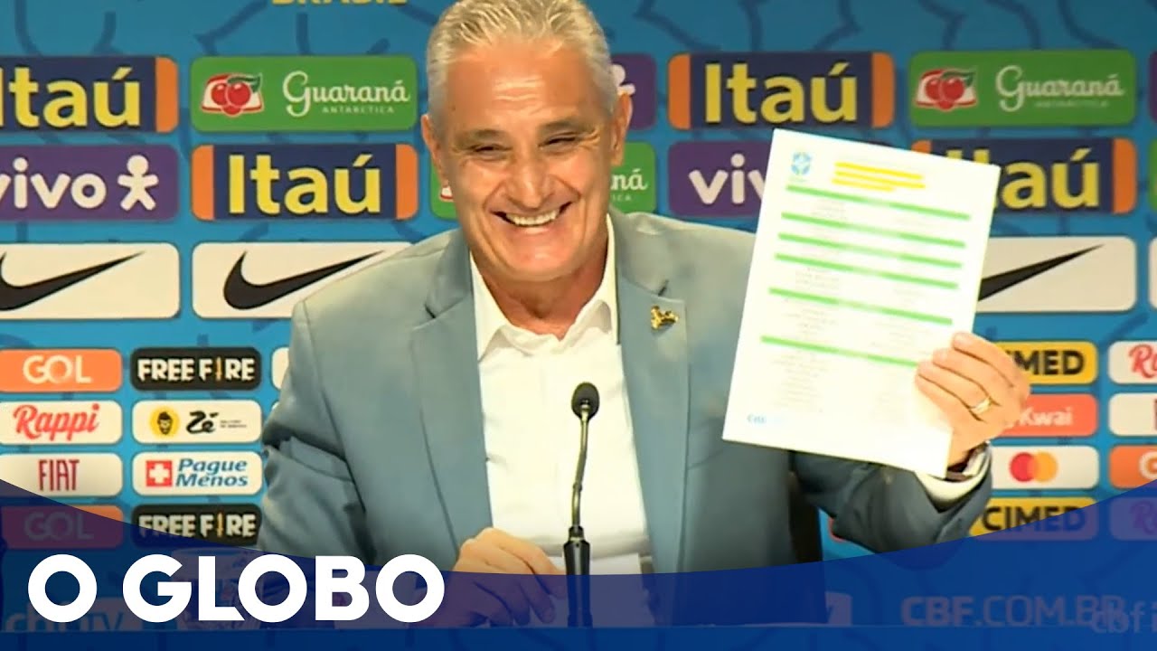 Tite anuncia os 26 convocados para a Copa do Mundo Catar 2022