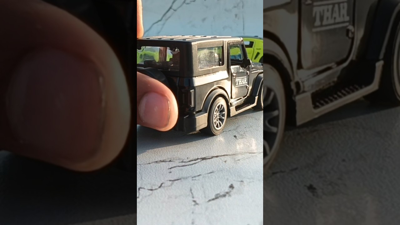 [ Metal Toy Car  Scale Model Mahindra Thar car 🗣️ ] 