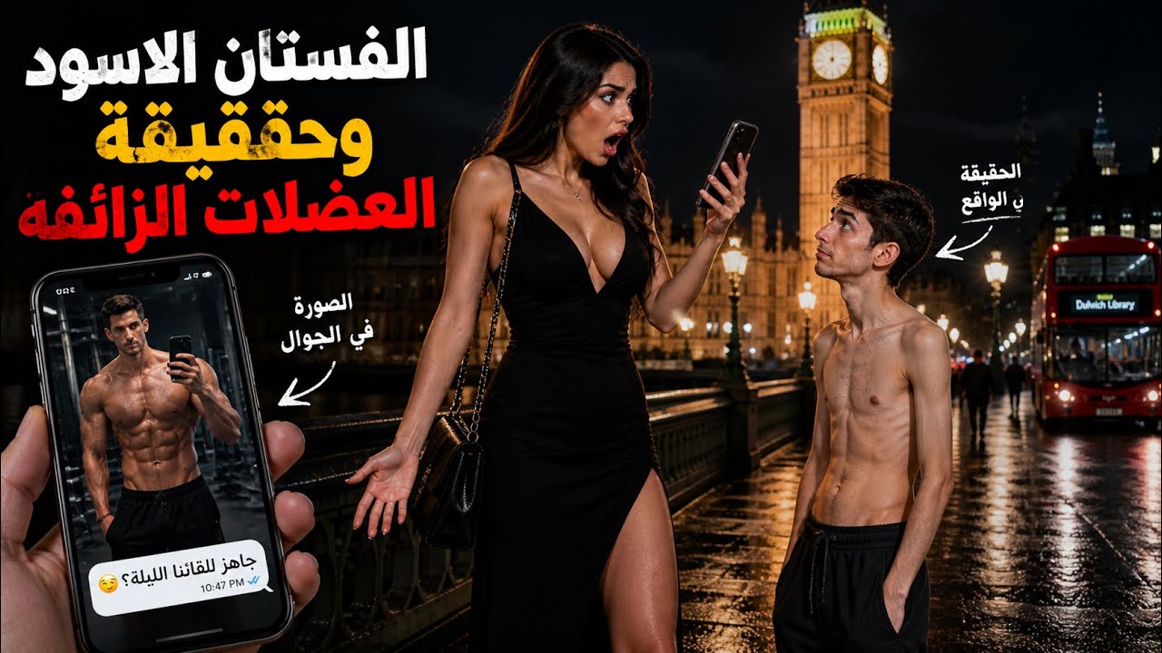الفستان الأسود .. وحقيقة العضلات الزائفة ! ( حكايات صادمه )