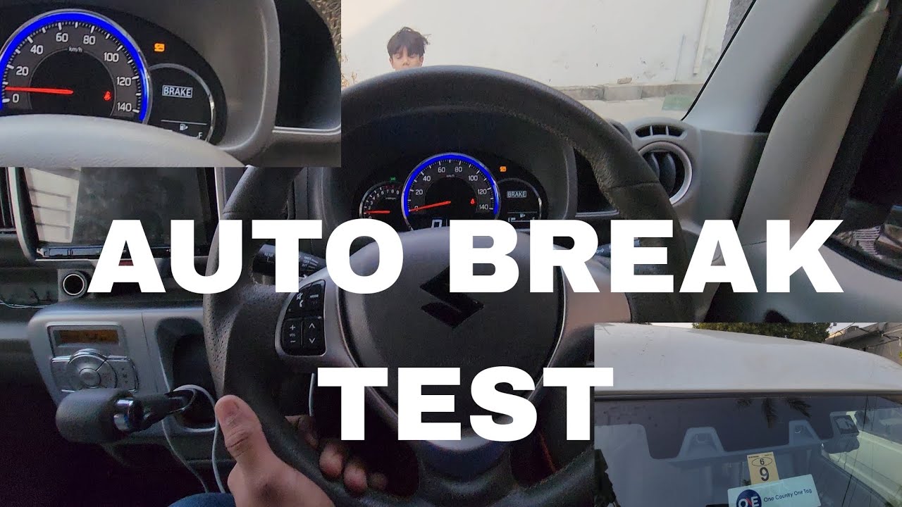 SUZUKI EVERY WAGON PZ TURBO FRONT REDAR AUTO BREAKING TEST #FAIZANCARS