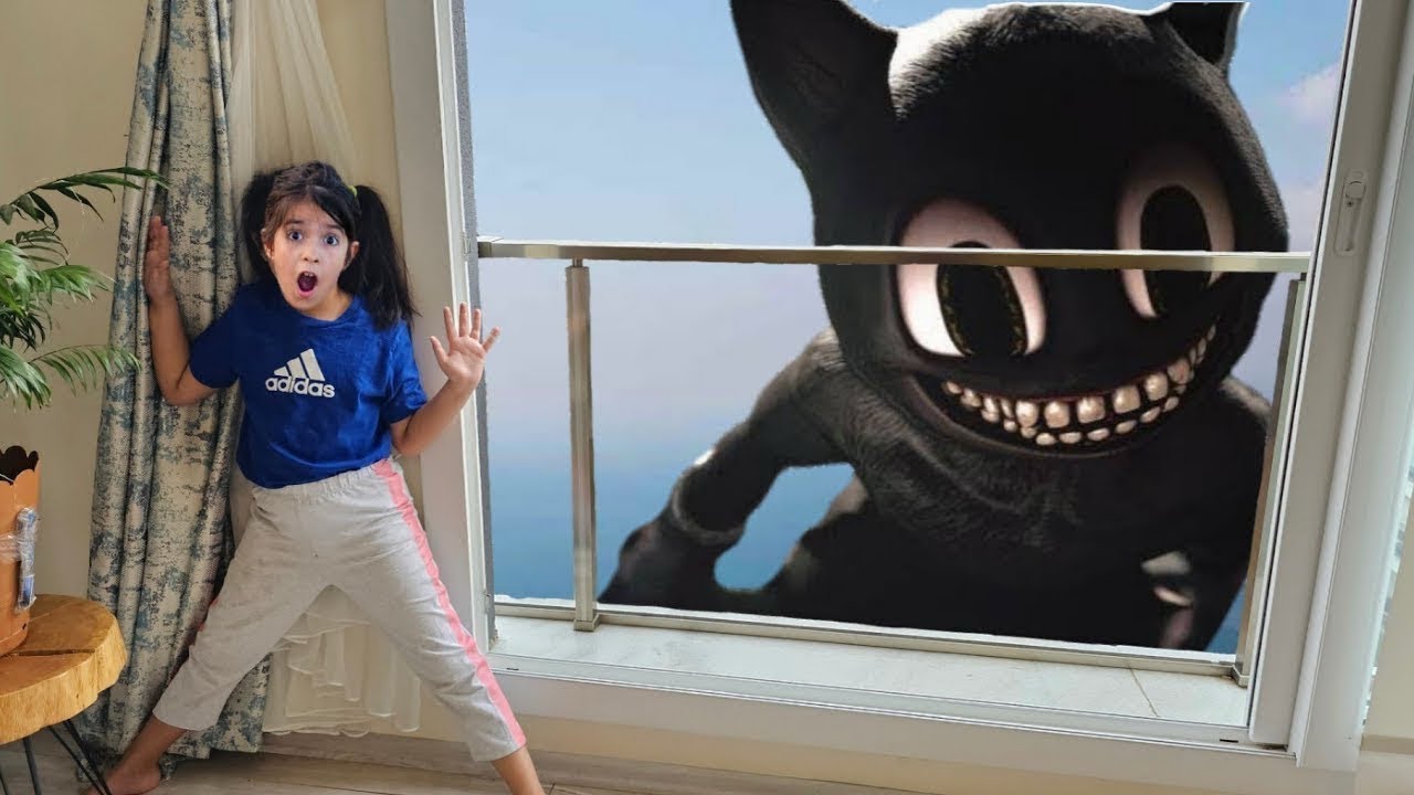 MELİSA NİSA CARTOON CAT CANAVARI SİHİRLİ BALONLARI GETİRDİ !!