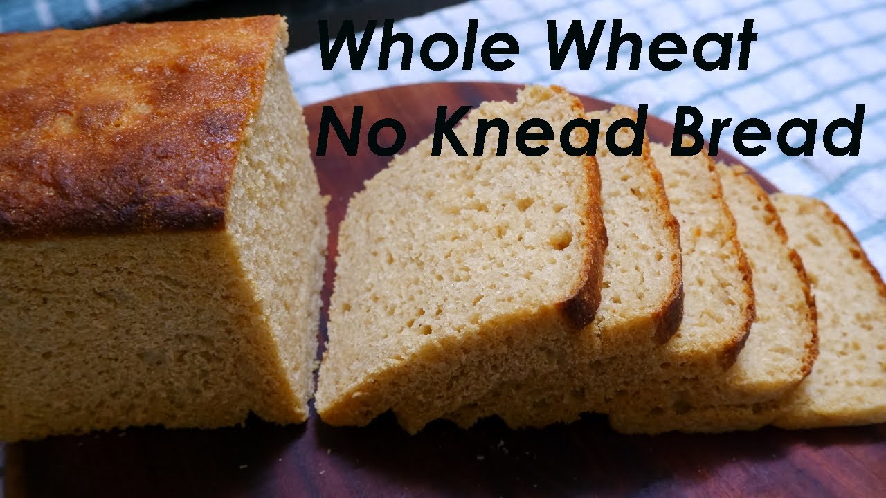 No Knead Whole Wheat Bread Recipe | Easy Healthy Bread Recipe | Atta Bread Recipe # 65