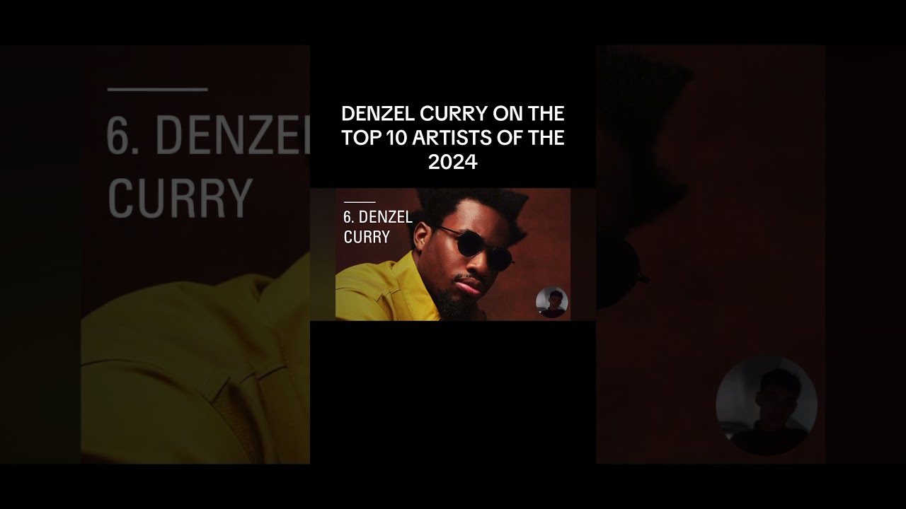 Denzel Curry Is top 6 Artists of 2024 
