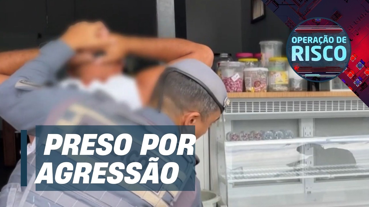 Homem é preso pela PM após cometer agressões contra esposa