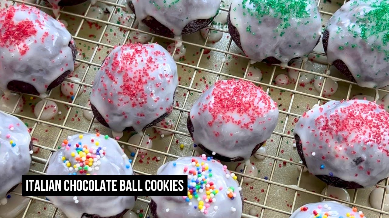 Nonna’s Italian Chocolate Ball Cookies — Timeless Sicilian Christmas Recipe!