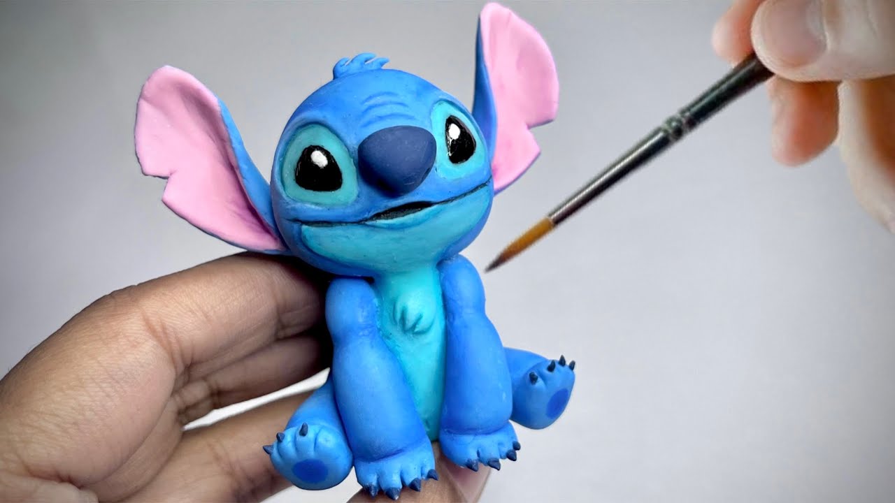 Making LILO & STITCH with clay || polymer clay tutorial