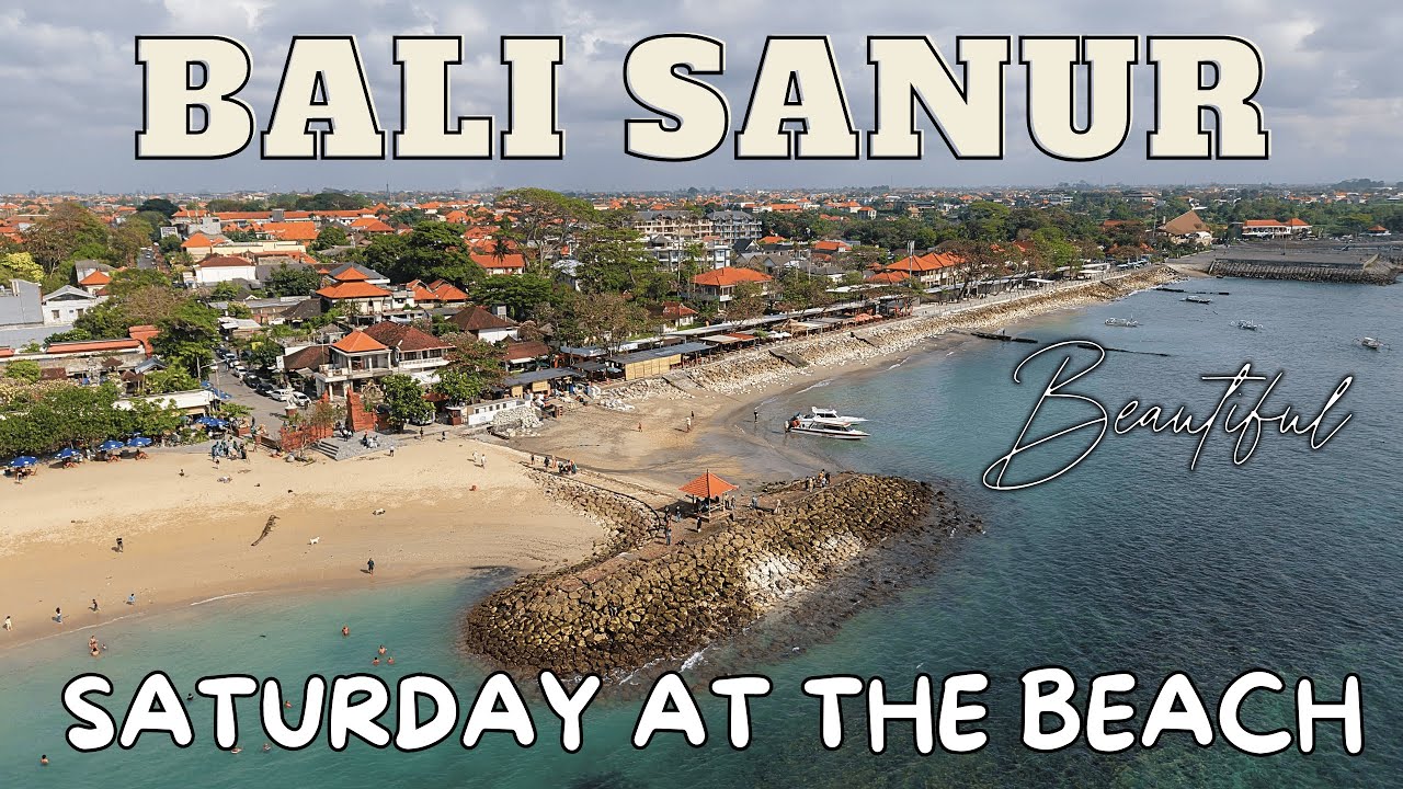 Bali Sanur 4k Beach Walking Tour