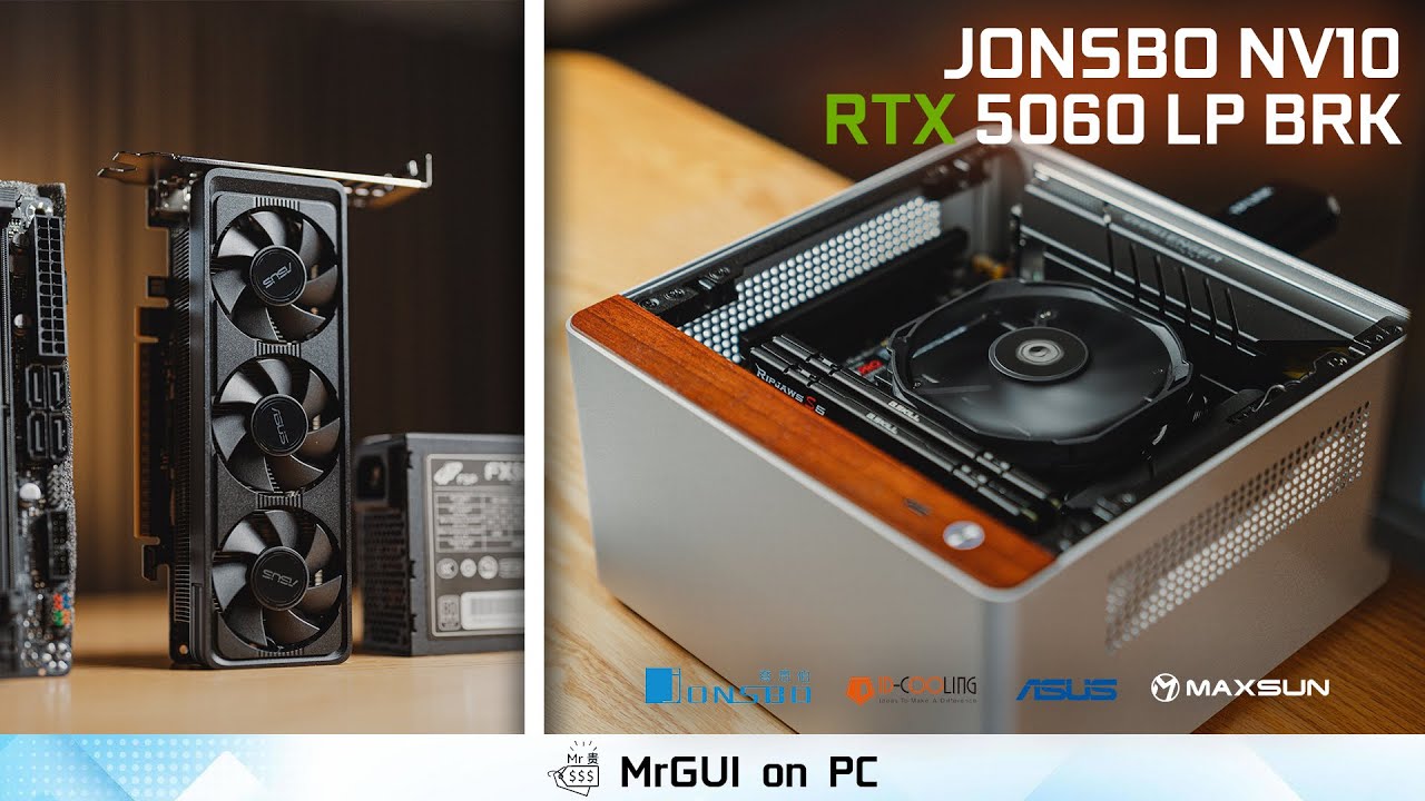 Premium 4.5L Mini ITX Build – JONSBO NV10 + ASUS RTX 5060 LP on H810 Platform
