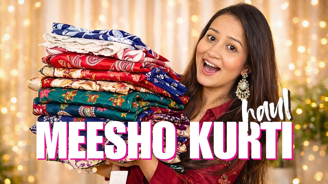 Best Meesho Kurti Haul Under ₹350 👗(Try On & Honest Review)