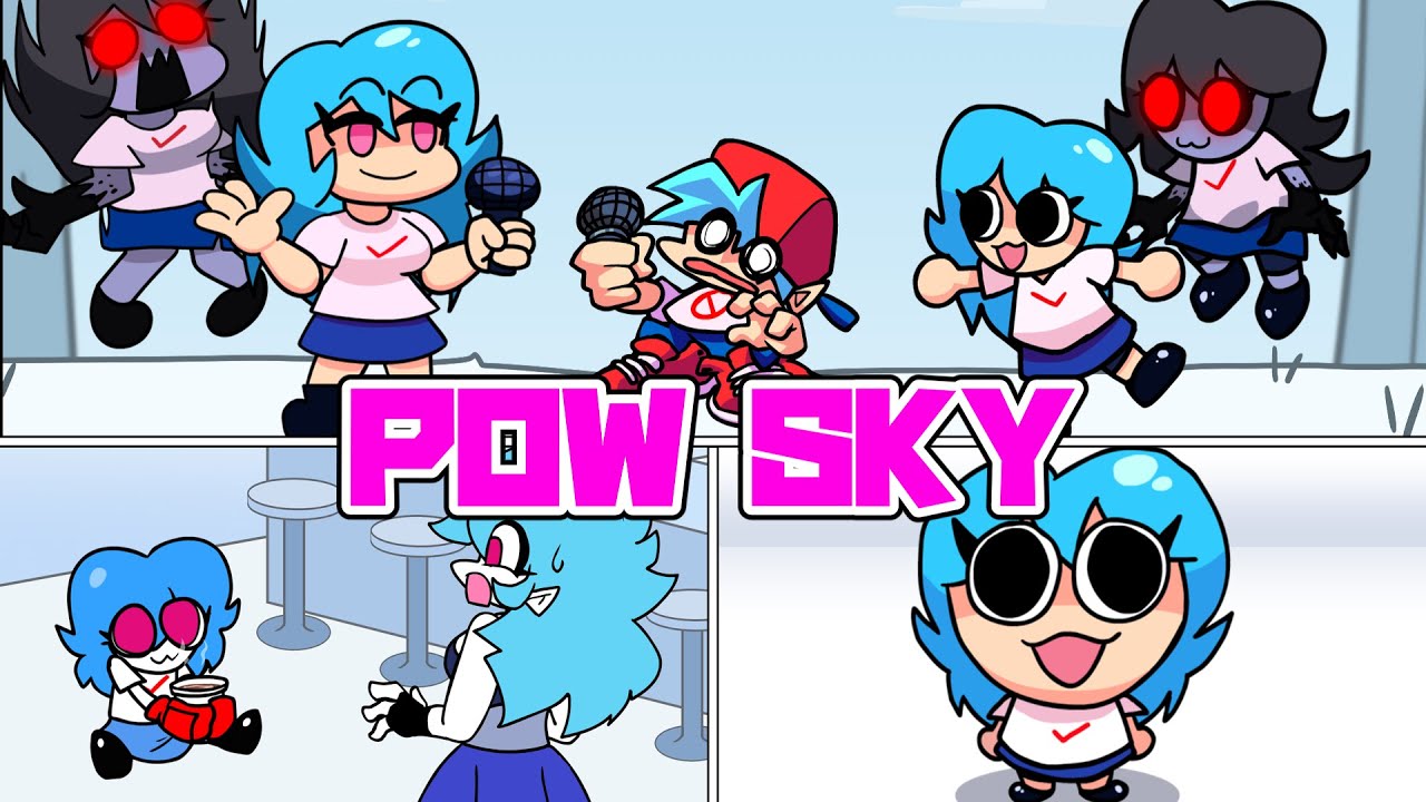 【FNFアニメ】スカイちゃんがPOW SKYを育成して復讐する音ゲー！？【ゆっくり実況】