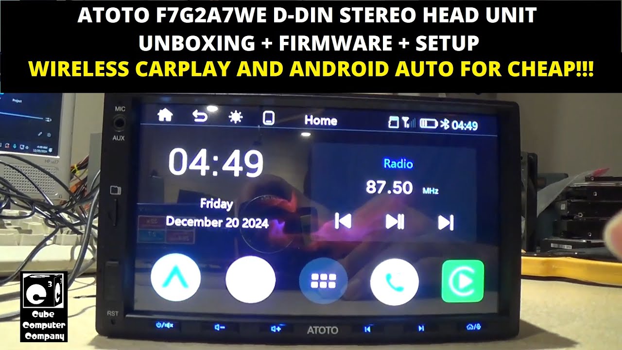 Atoto F7G2A7WE Unbox + Firmware Update + Setup