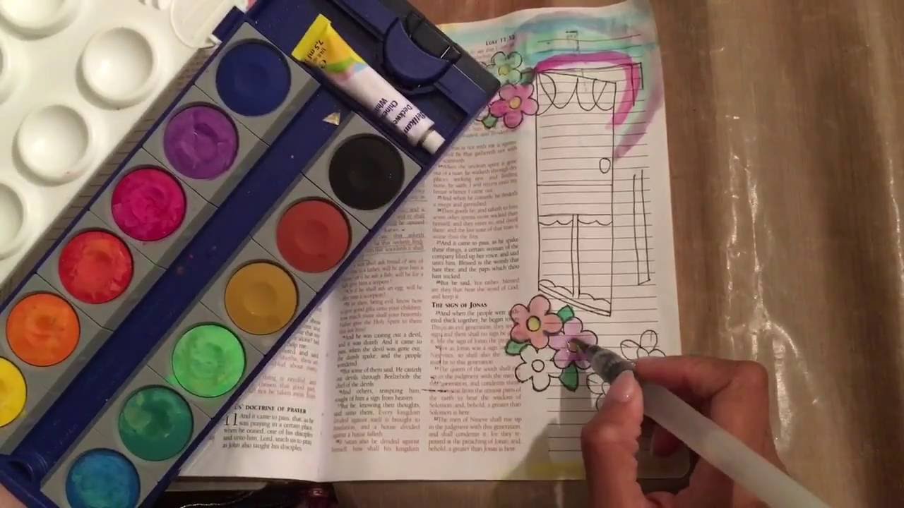 STW Bible Art YT Hop: Luke 11v5-10 P.U.S.H Open Door