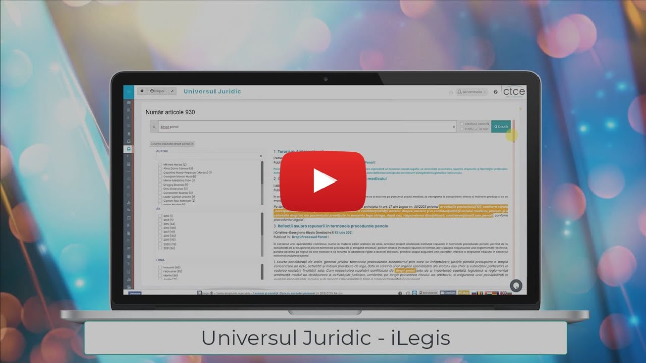 Universul Juridic - iLegis - Aplicație Legislativă