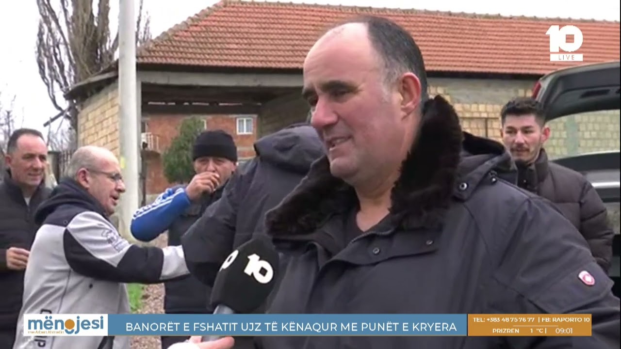 Banor&euml;t e fshatit Ujz n&euml; Gjakov&euml;, falenderim t&euml; ve&ccedil;ant&euml; p&euml;r Kanal10, pas rregullimit t&euml; problemeve