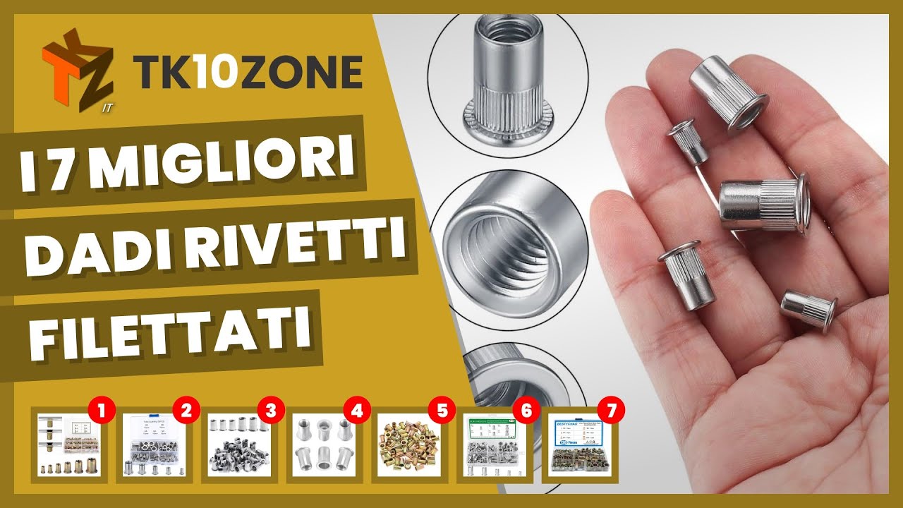 I 7 migliori dadi rivetti filettati