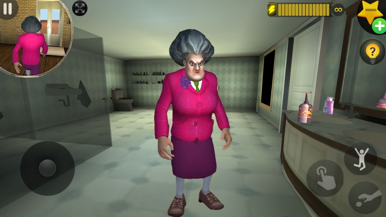 Scary Teacher 3D - troll Miss T funny prank (Mod menu) gameplay #scaryteacher3d