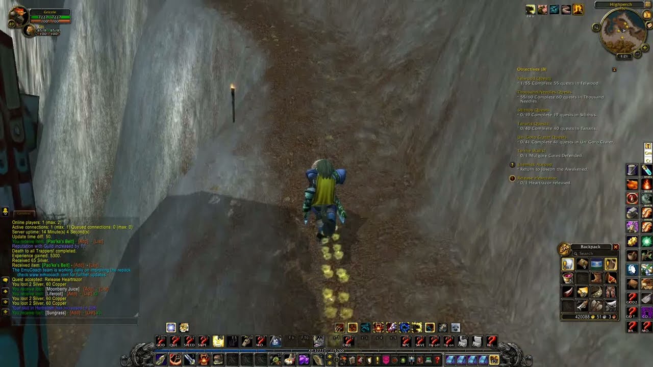 WOW Cata Quest 'Release Heartrazor - 28088' Horde on a PS