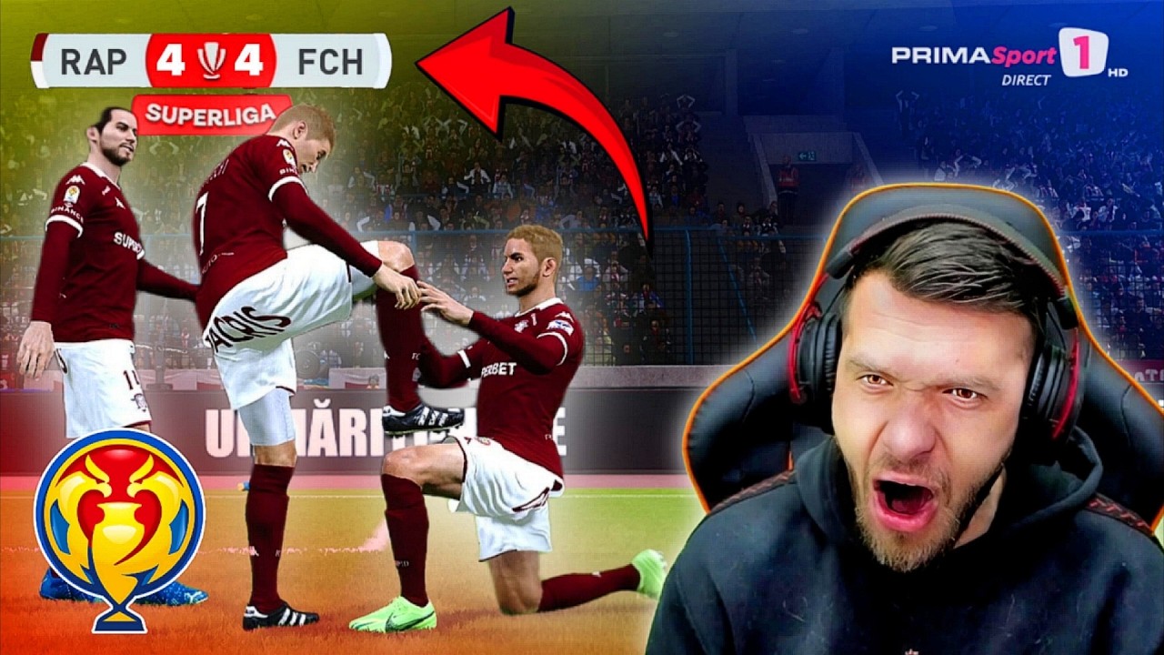 UMILITI IN CUPA ROMANIEI DE DORINEL MUNTEANU! PES ROMANIA CARIERA CU RAPID BUCURESTI
