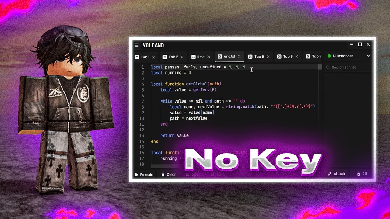 Roblox Executor VOLCANO OP Exploit Working for Free, No Key + ScriptHUB! [98% UNC]
