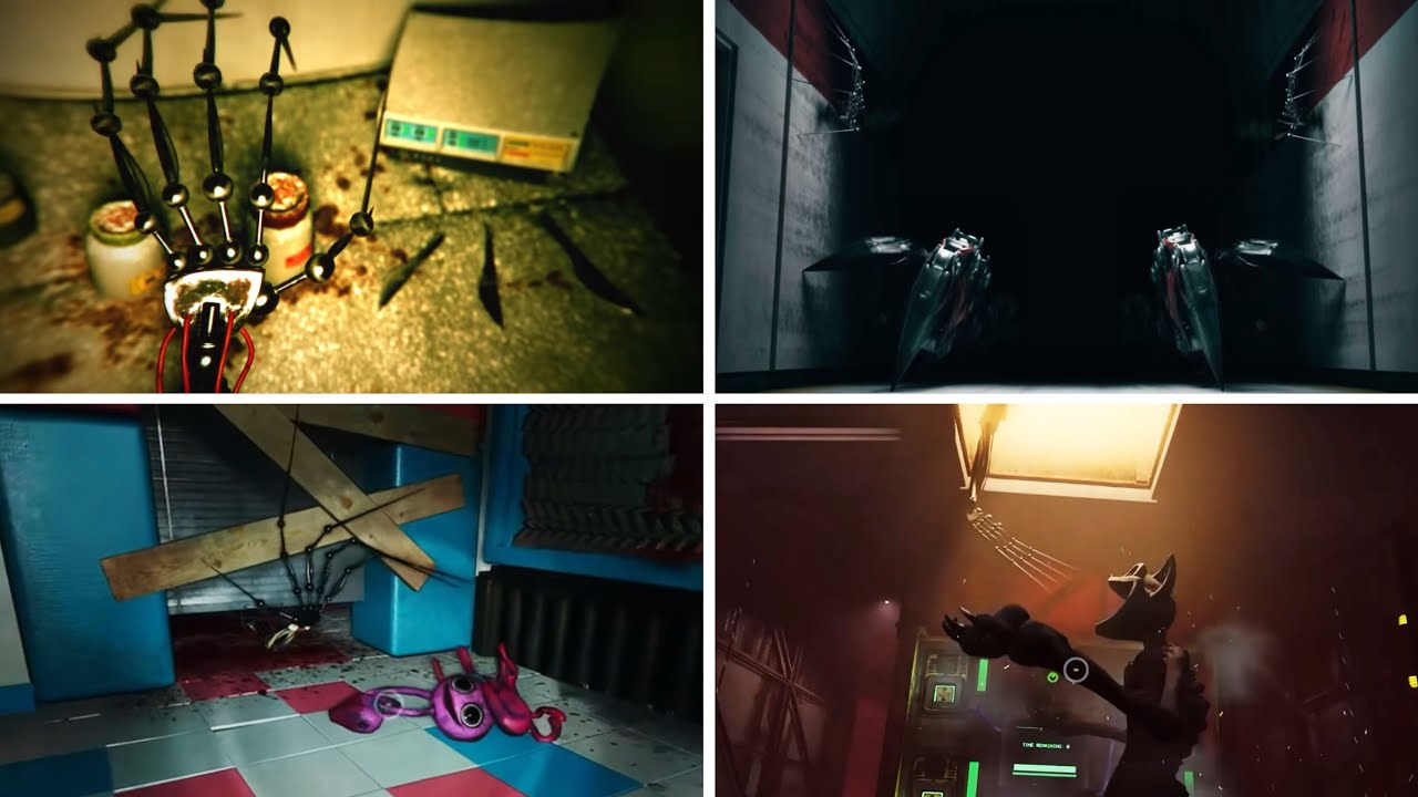 ВСЕ ПРОТОТИПНЫЕ СЦЕНЫ - Время игр Поппи: Трейлеры глав 1-4 + глава 5