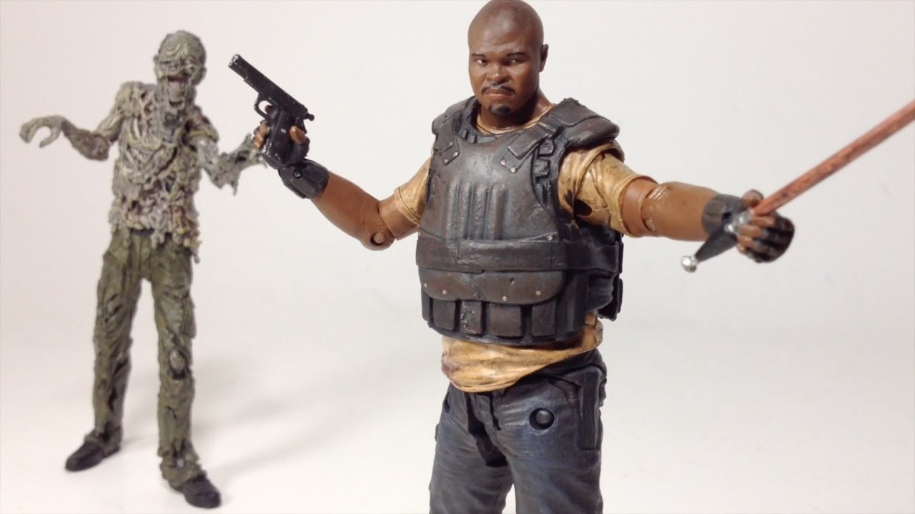 Review en Español The Walking Dead  T-Dog y Water Walker Serie 9 Reseña Revisión