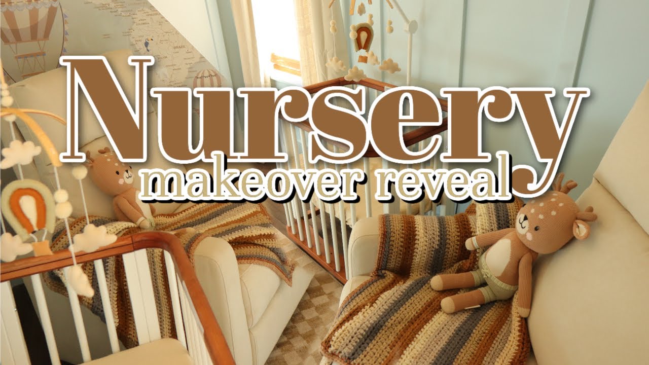 BABY BOY NURSERY MAKEOVER REVEAL | DREAM NURSERY | Nursery decor inspiration + update!