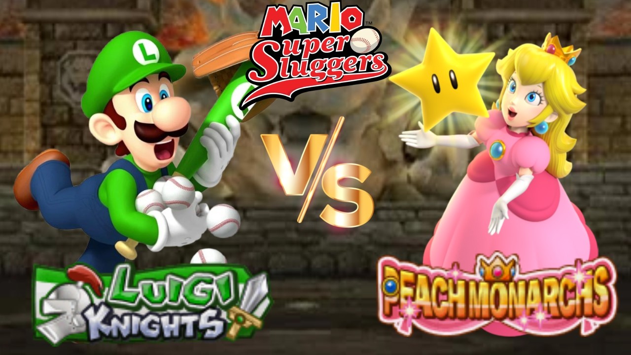 Super Mario Sluggers - Season 14 Game 12 Luigi vs Peach [Bowser Castle]