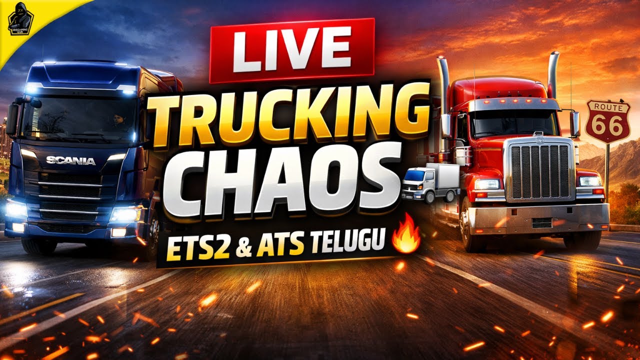 Live Trucking Chaos 🚚🔥 | ETS2 & ATS Telugu