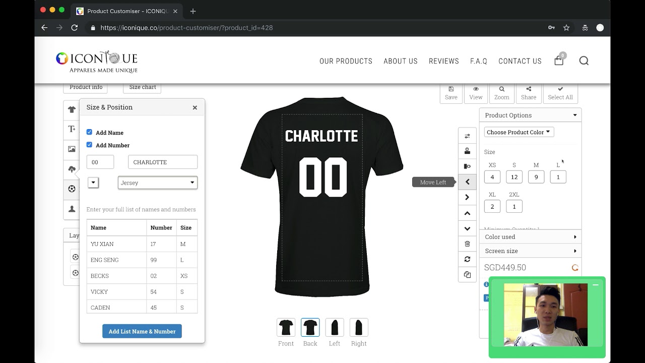 How to design your own Class-Tee on our website!