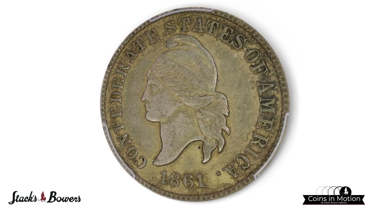 Desirable and Historic 1861 Original Confederate Cent in Copper-Nickel Selling at Stack's Bowers