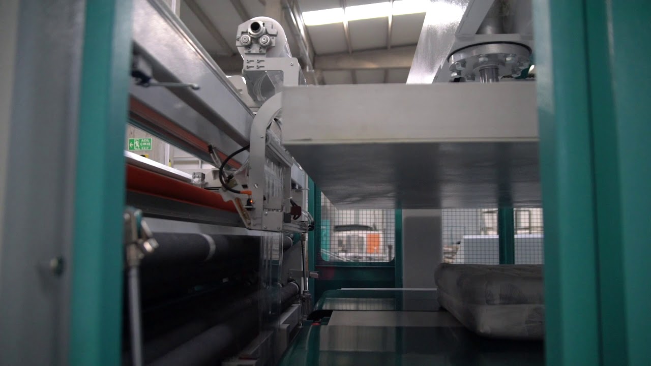 2 Station Full Mattress Packaging Machine