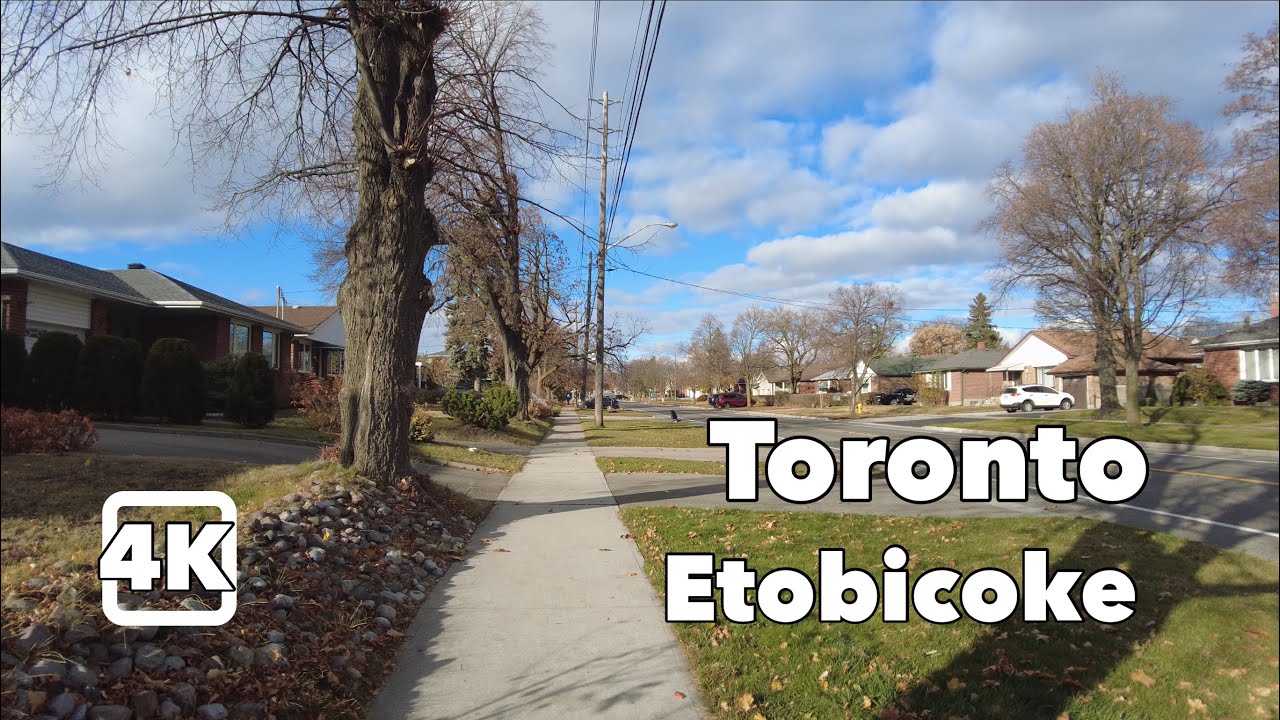 [4K] Toronto, Etobicoke - Walking on Renforth Drive | #164