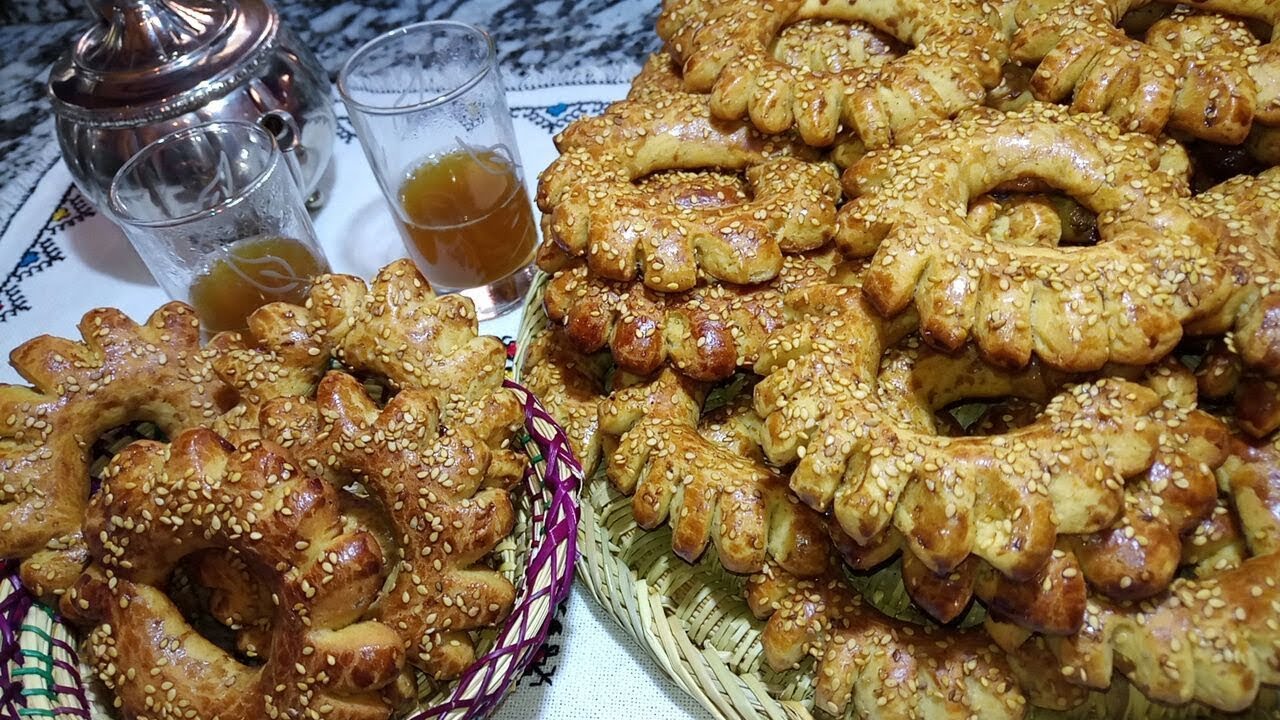 الكعك الوجدي الخامر بدون بيض و بدون مكينة بكمية كثيرة لذيذ هشيش لشرب الشاي و المناسبات/شهيوات رمضان