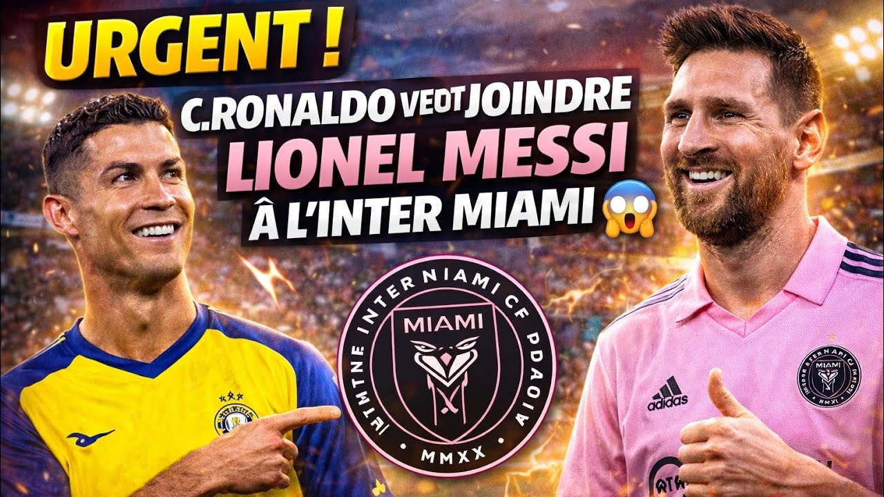 Urgent ! C.Ronaldo veut rejoindre Lionel Messi à l'Inter Miami😱