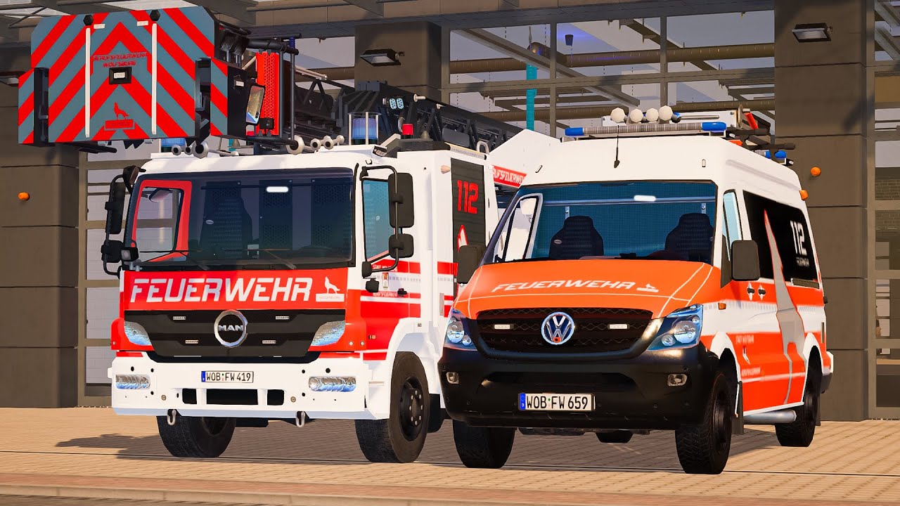 Emergency Call 112 – Wolfsburg Fire Brigade & Firefighters Responding | 4K Ultra Gameplay