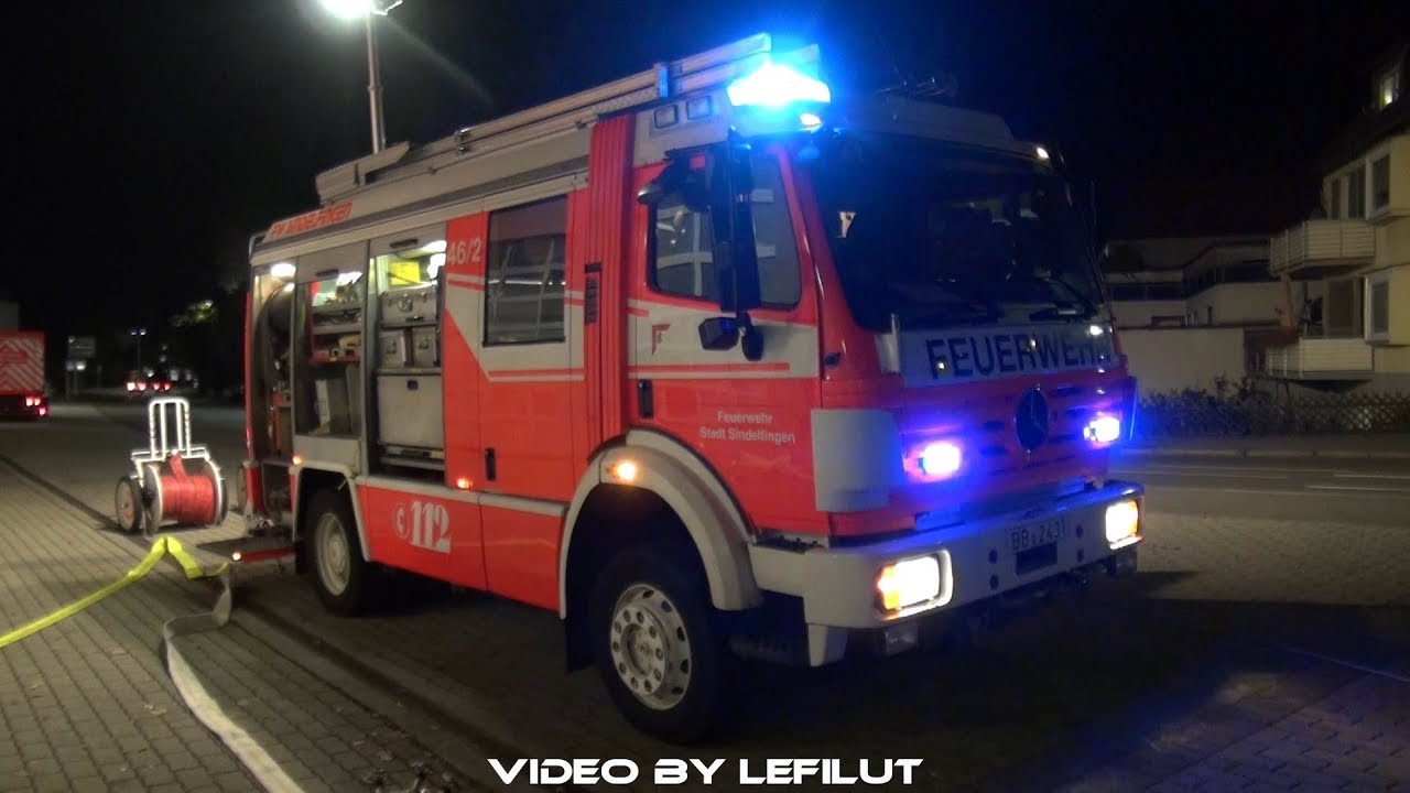 [Feuer mit Menschenrettung] Die Feuerwehr Sindelfingen &uuml;bt den Ernstfall