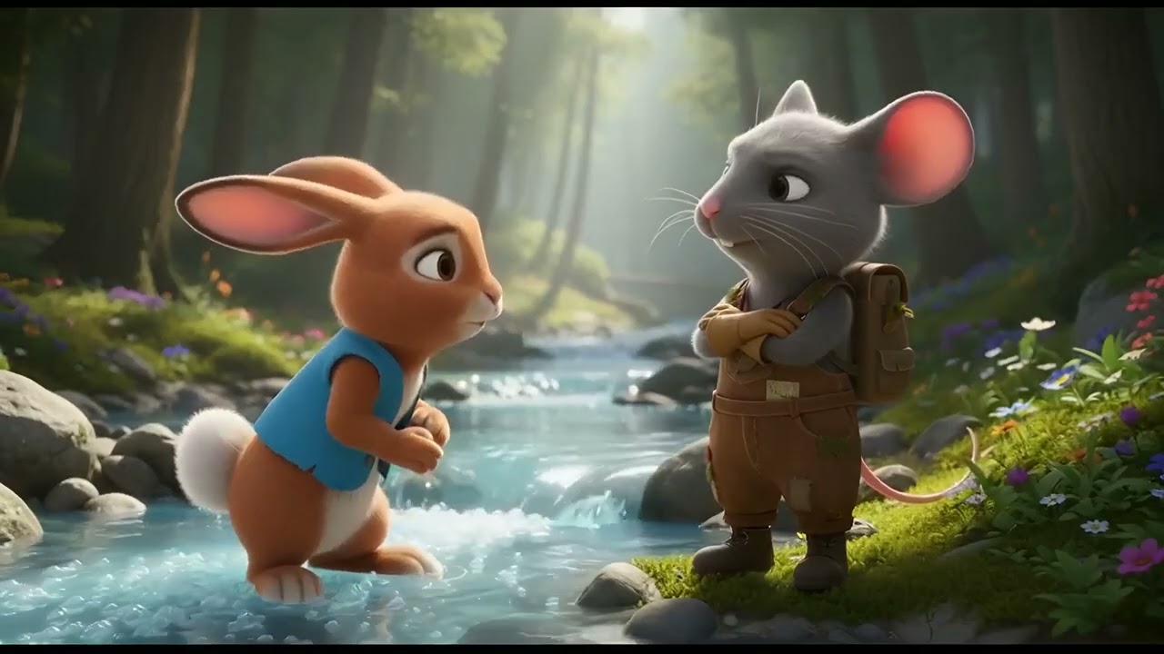 Приключения Кролика и Мыши в лесу