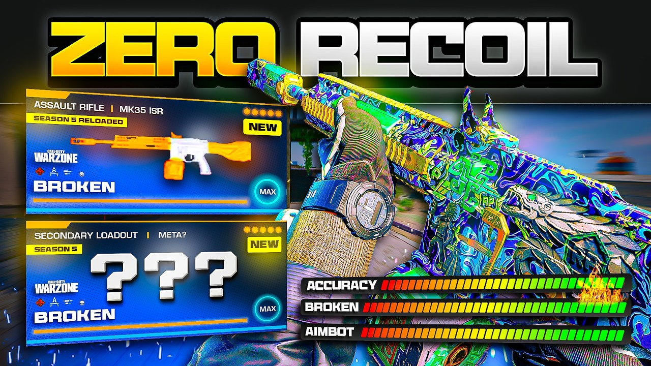 the BEST *BROKEN* META LOADOUT in Warzone after the NEW UPDATE! (BUFFED MK35 Setup)