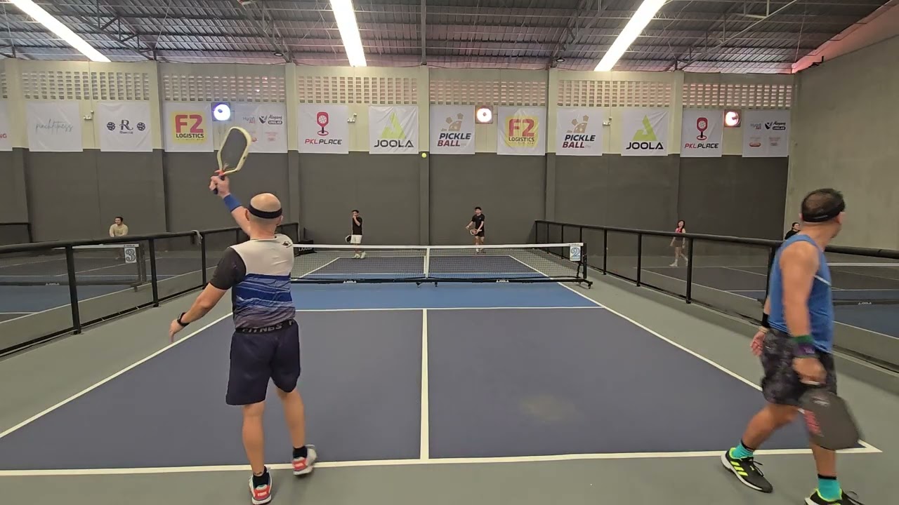 Morning grind game 1 Zohn/Allen vs Harry /Q #pickleball 