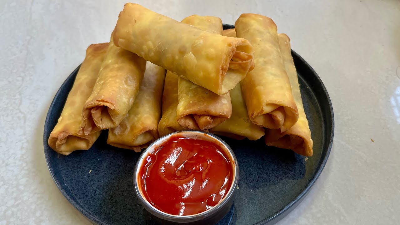 Iftar Special: Chicken Spring Rolls | Perfect Ramadan Platter: Crispy Chicken & Noodle Spring Roll