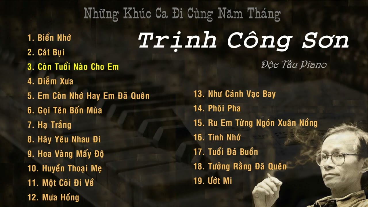 Tuyển tập album TRỊNH CÔNG SƠN - Piano solo | Linh Nhi