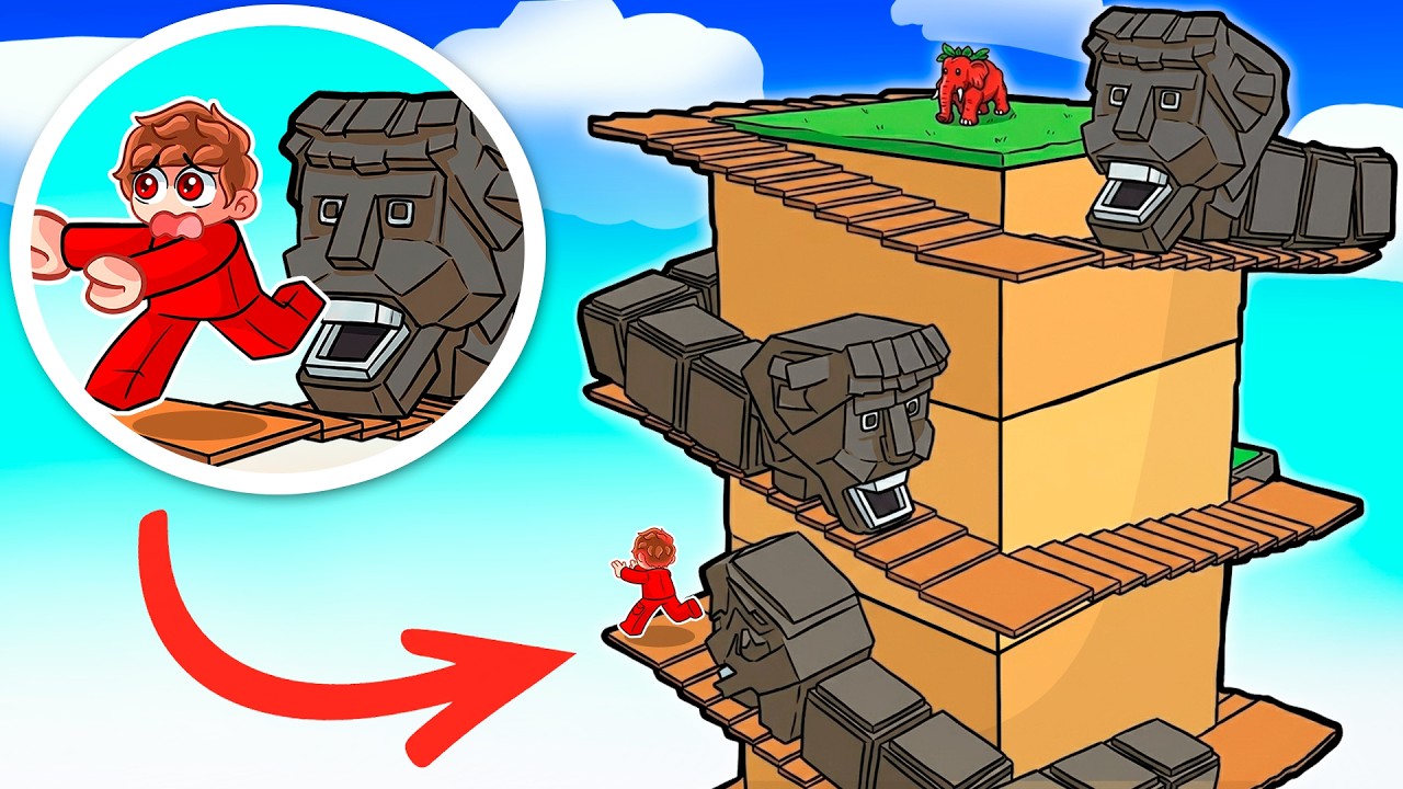 Escalando la TORRE DEL GUSANO para salvar BRAINROTS en Roblox!