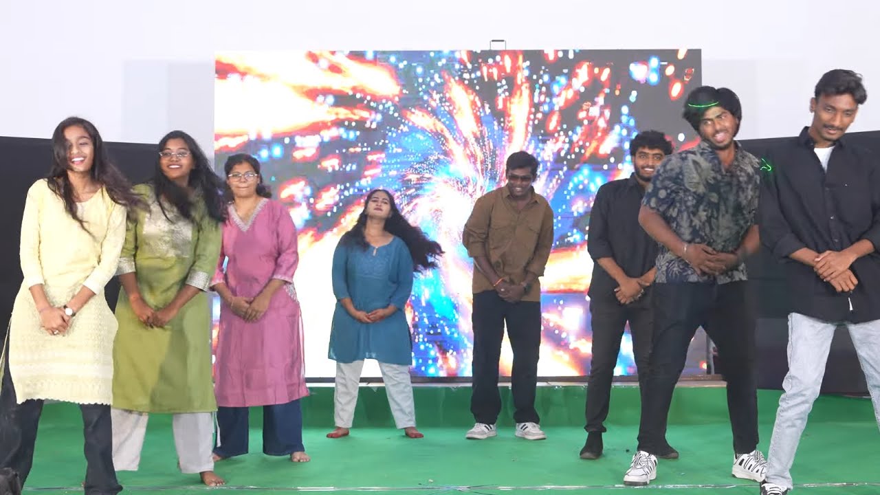 Group dance by Abdul khabeer,Prakash,Shiva,Mani,Seerja,Supraja,Jymy& Vaishnavi. Freshers 2026 ALSA 