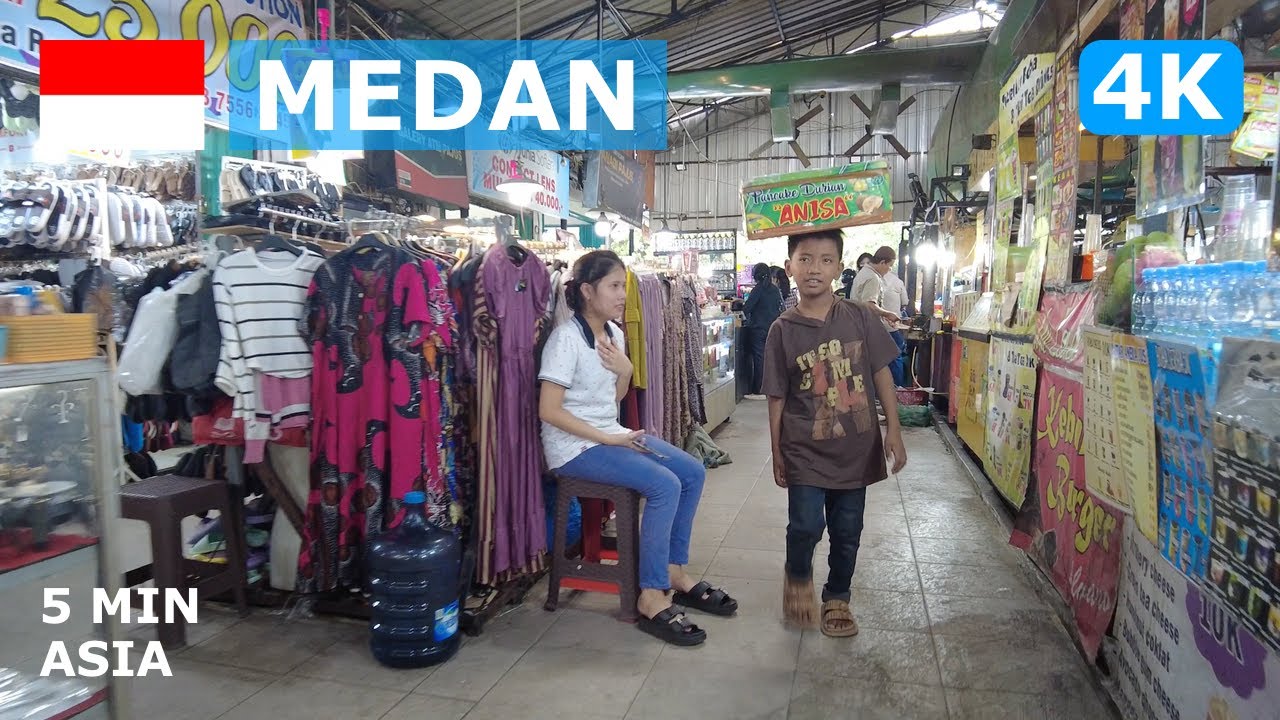 🇮🇩 Indonesia - Medan: 5 Minutes Tour - 4K