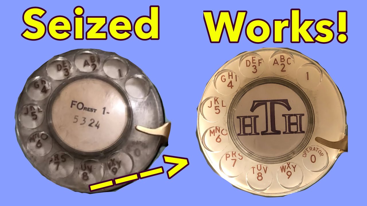 How to restore a seized rotary dial