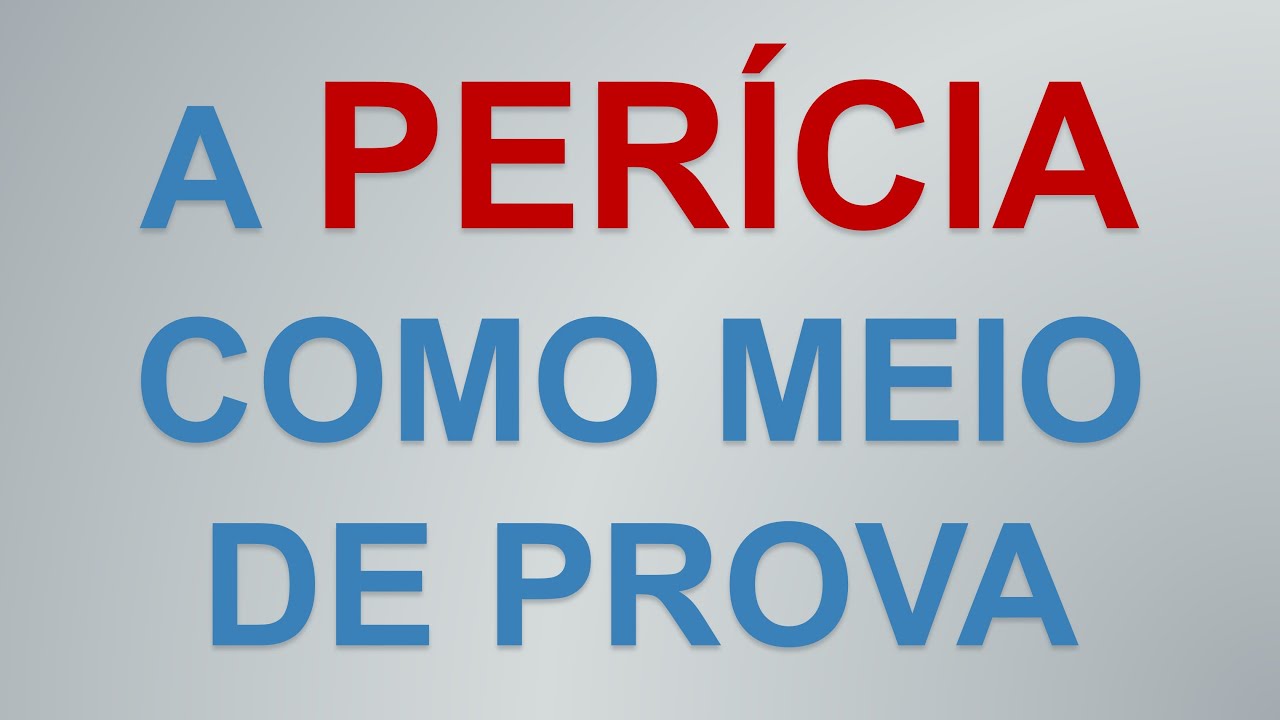 OS MEIOS DE PROVA - FORMA&Ccedil;&Atilde;O DE PERITOS JUDICIAIS