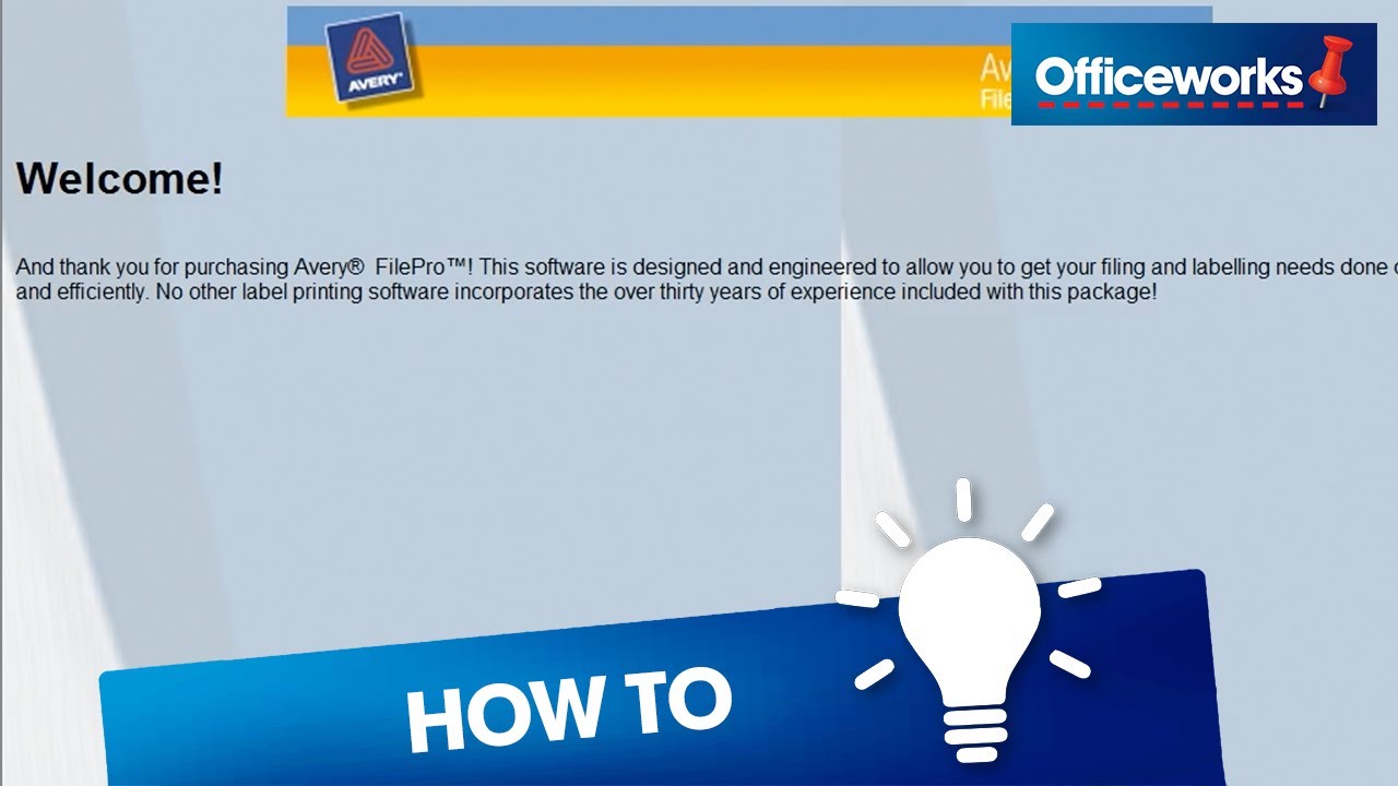 How to Use Avery Lateral Filing Software